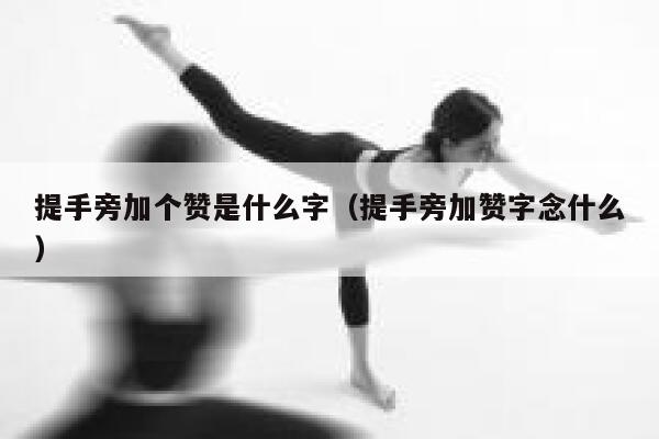 提手旁加个赞是什么字（提手旁加赞字念什么） 第1张