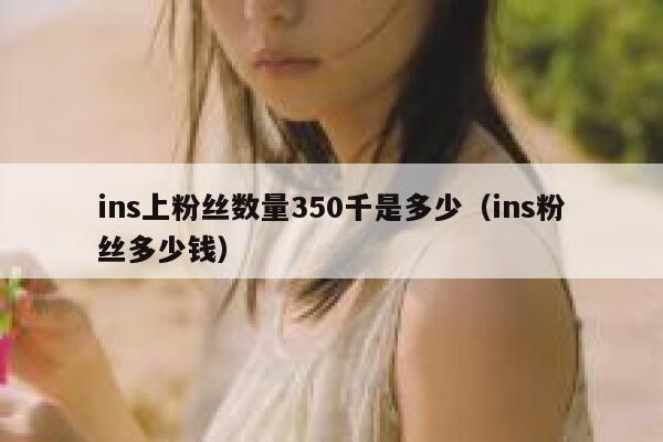 ins上粉丝数量350千是多少（ins粉丝多少钱） 第1张