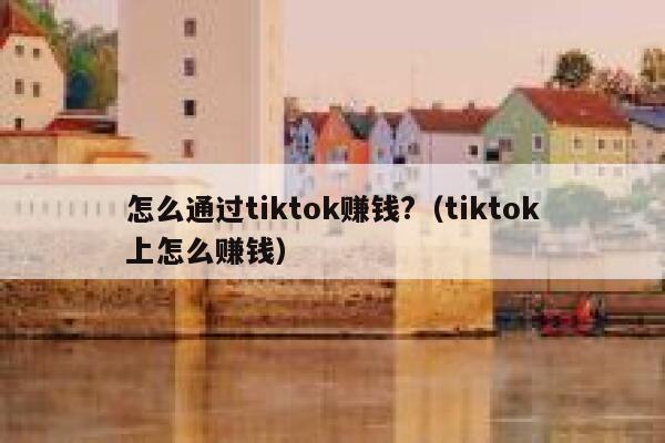 怎么通过tiktok赚钱?（tiktok上怎么赚钱） 第1张