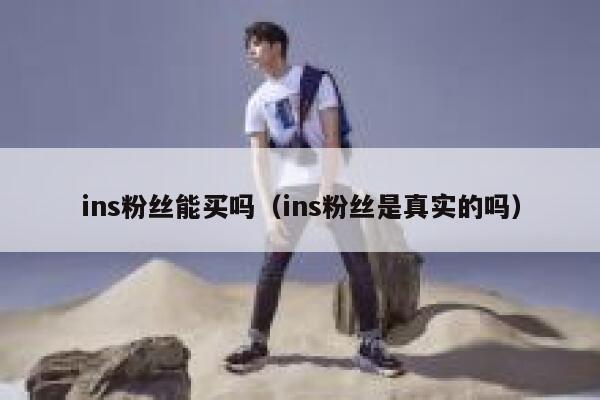 ins粉丝能买吗（ins粉丝是真实的吗） 第1张