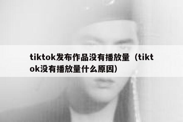 tiktok发布作品没有播放量（tiktok没有播放量什么原因） 第1张