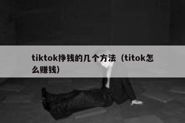 tiktok挣钱的几个方法（titok怎么赚钱） 第1张