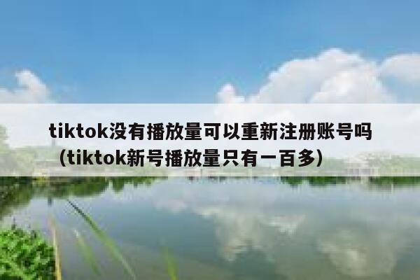 tiktok没有播放量可以重新注册账号吗（tiktok新号播放量只有一百多） 第1张
