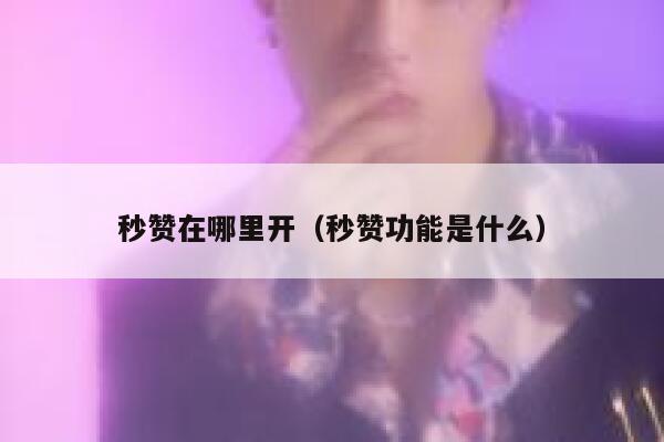 秒赞在哪里开（秒赞功能是什么） 第1张