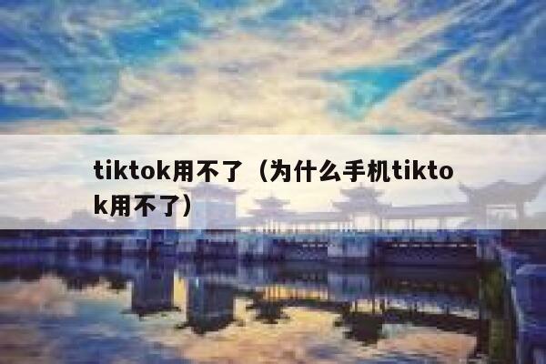 tiktok用不了（为什么手机tiktok用不了） 第1张
