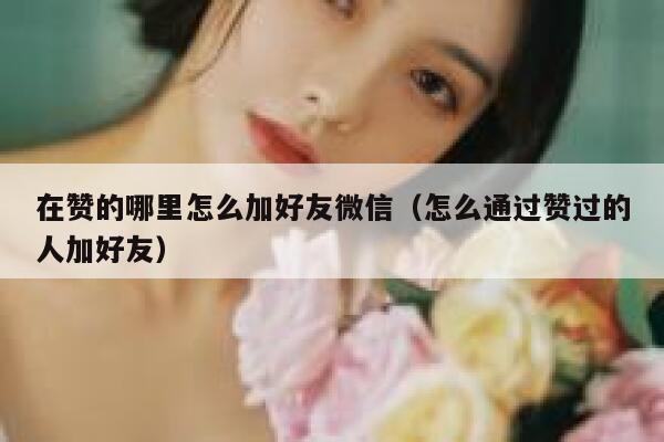 在赞的哪里怎么加好友微信（怎么通过赞过的人加好友） 第1张