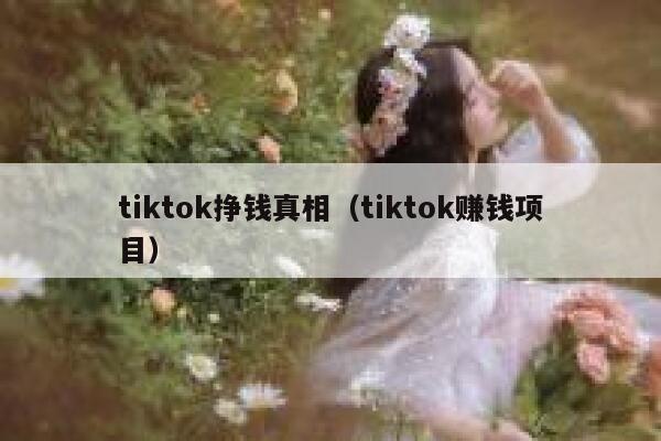 tiktok挣钱真相(tiktok赚钱项目) 第1张 tiktok挣钱真相(tiktok赚钱项目) 第1张