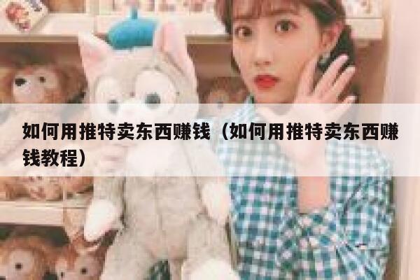 如何用推特卖东西赚钱（如何用推特卖东西赚钱教程） 第1张