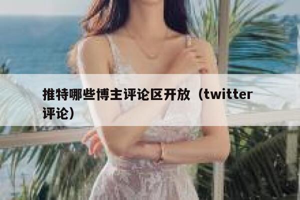 推特哪些博主评论区开放(twitter 评论) 第1张 推特哪些博主评论区开放(twitter 评论) 第1张