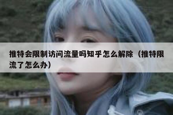 推特会限制访问流量吗知乎怎么解除（推特限流了怎么办） 第1张