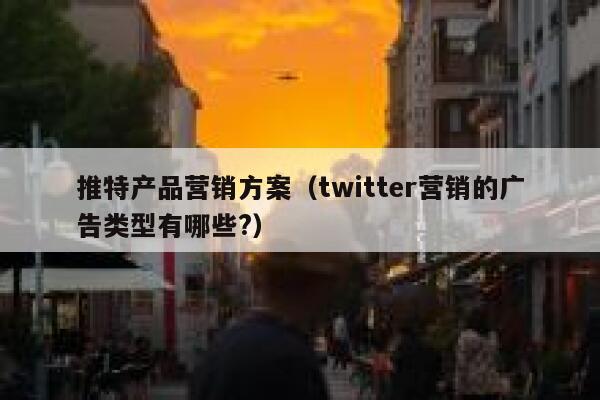 推特产品营销方案（twitter营销的广告类型有哪些?） 第1张