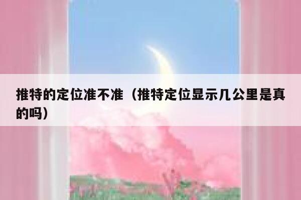 推特的定位准不准（推特定位显示几公里是真的吗） 第1张
