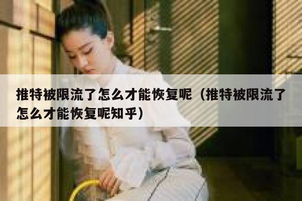 推特被限流了怎么才能恢复呢（推特被限流了怎么才能恢复呢知乎） 第1张