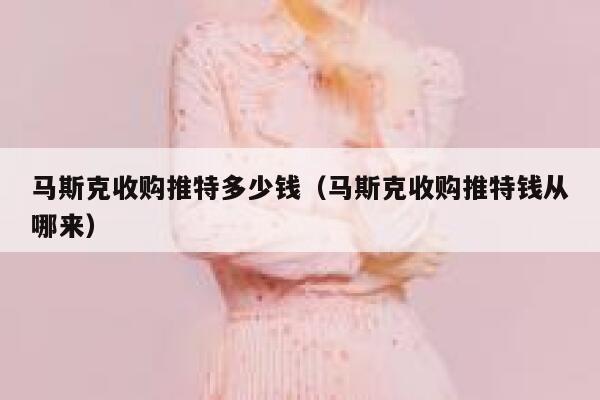 马斯克收购推特多少钱（马斯克收购推特钱从哪来） 第1张