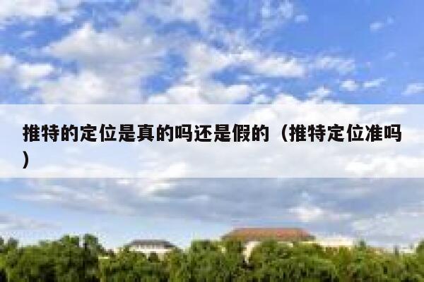 推特的定位是真的吗还是假的(推特定位准吗) 第1张 推特的定位是真的吗还是假的(推特定位准吗) 第1张