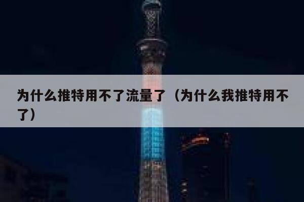 为什么推特用不了流量了(为什么我推特用不了) 第1张 为什么推特用不了流量了(为什么我推特用不了) 第1张