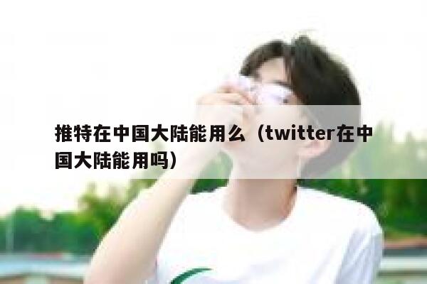 推特在中国大陆能用么（twitter在中国大陆能用吗） 第1张