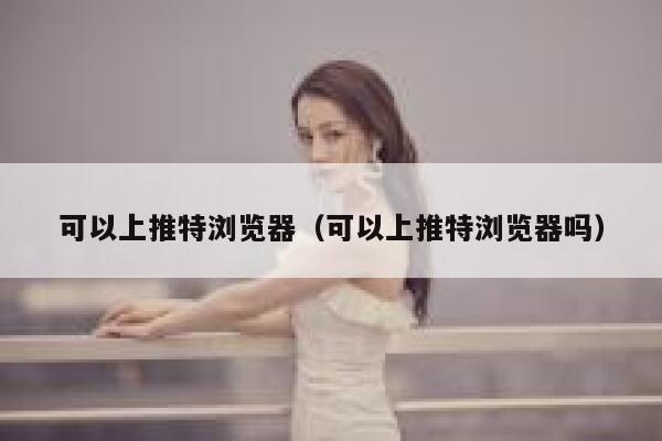 可以上推特浏览器（可以上推特浏览器吗） 第1张