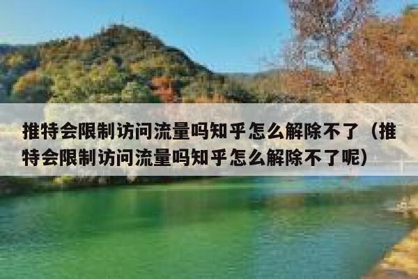 推特会限制访问流量吗知乎怎么解除不了(推特会限制访问流量吗知乎怎么解除不了呢) 第1张 推特会限制访问流量吗知乎怎么解除不了(推特会限制访问流量吗知乎怎么解除不了呢) 第1张