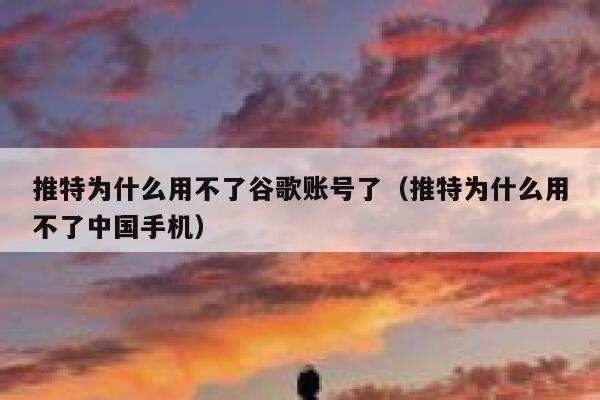 推特为什么用不了谷歌账号了(推特为什么用不了中国手机) 第1张 推特为什么用不了谷歌账号了(推特为什么用不了中国手机) 第1张