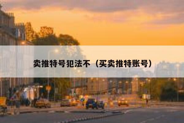 卖推特号犯法不(买卖推特账号) 第1张 卖推特号犯法不(买卖推特账号) 第1张