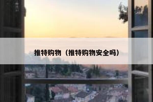 推特购物（推特购物安全吗） 第1张