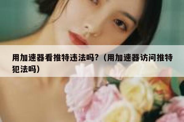 用加速器看推特违法吗?（用加速器访问推特犯法吗） 第1张