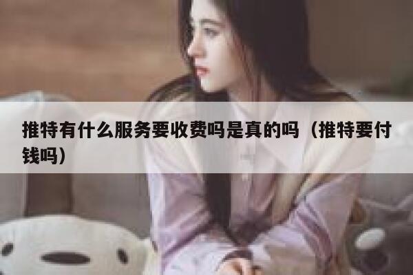 推特有什么服务要收费吗是真的吗（推特要付钱吗） 第1张