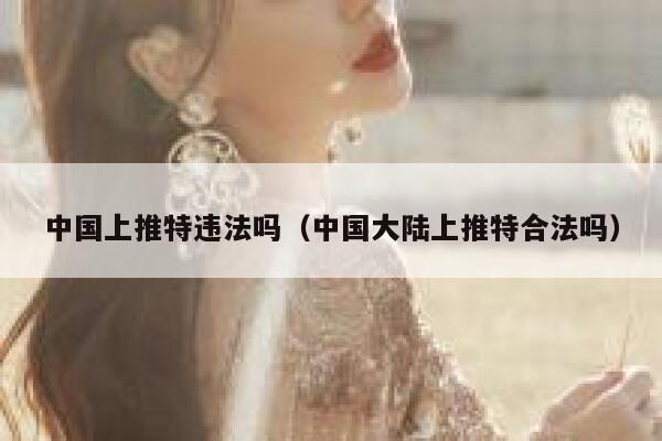 中国上推特违法吗（中国大陆上推特合法吗） 第1张