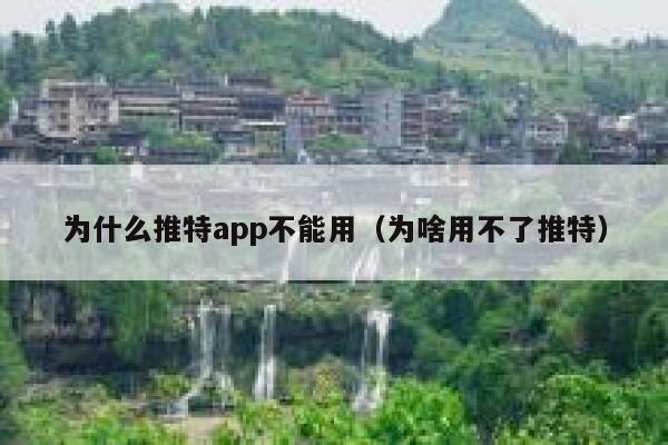 为什么推特app不能用（为啥用不了推特） 第1张