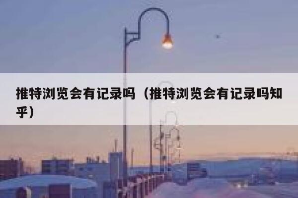 推特浏览会有记录吗(推特浏览会有记录吗知乎) 第1张 推特浏览会有记录吗(推特浏览会有记录吗知乎) 第1张