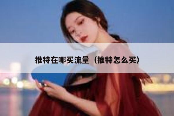 推特在哪买流量（推特怎么买） 第1张