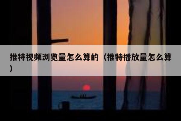 推特视频浏览量怎么算的(推特播放量怎么算) 第1张 推特视频浏览量怎么算的(推特播放量怎么算) 第1张