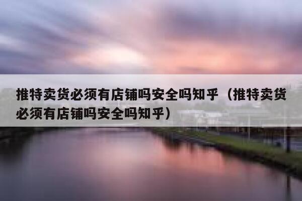 推特卖货必须有店铺吗安全吗知乎（推特卖货必须有店铺吗安全吗知乎） 第1张