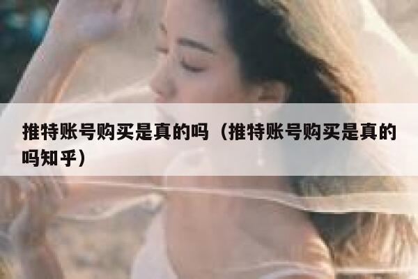 推特账号购买是真的吗（推特账号购买是真的吗知乎） 第1张