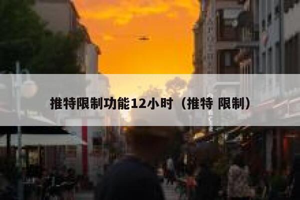 推特限制功能12小时（推特 限制） 第1张