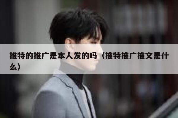 推特的推广是本人发的吗（推特推广推文是什么） 第1张