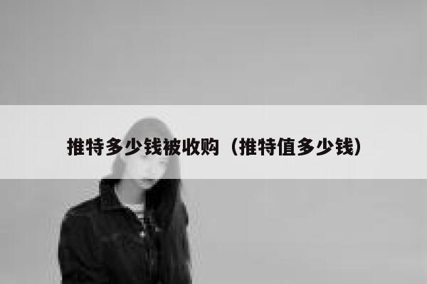 推特多少钱被收购（推特值多少钱） 第1张