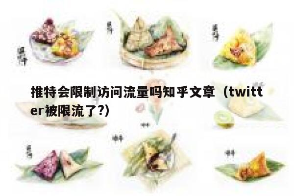 推特会限制访问流量吗知乎文章（twitter被限流了?） 第1张