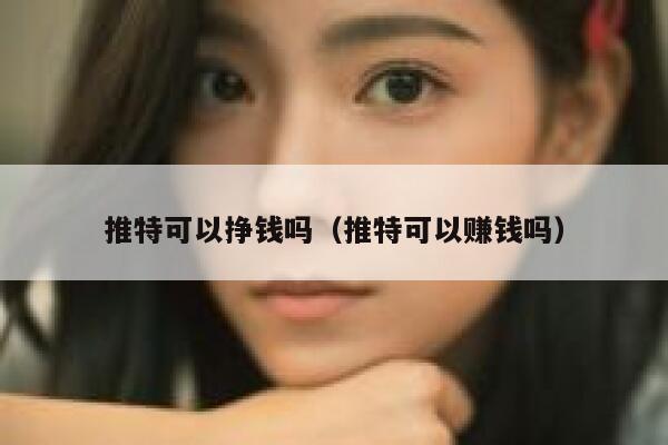 推特可以挣钱吗（推特可以赚钱吗） 第1张