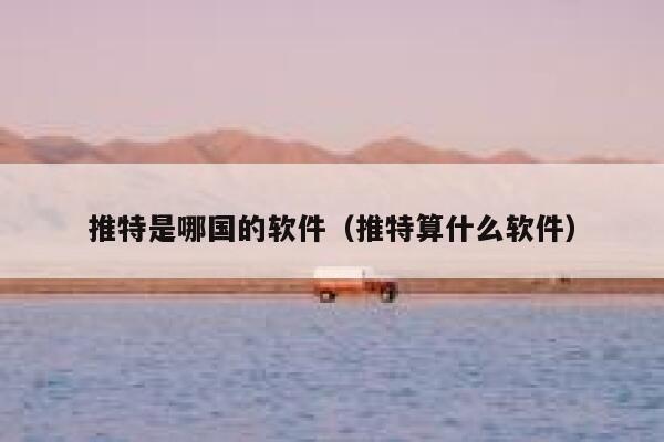推特是哪国的软件（推特算什么软件） 第1张