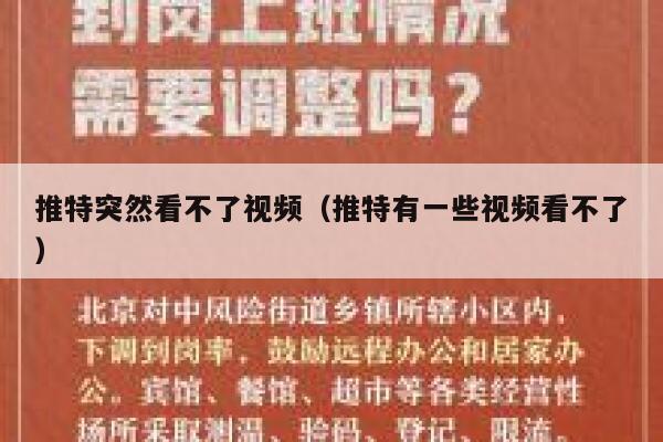 推特突然看不了视频（推特有一些视频看不了） 第1张