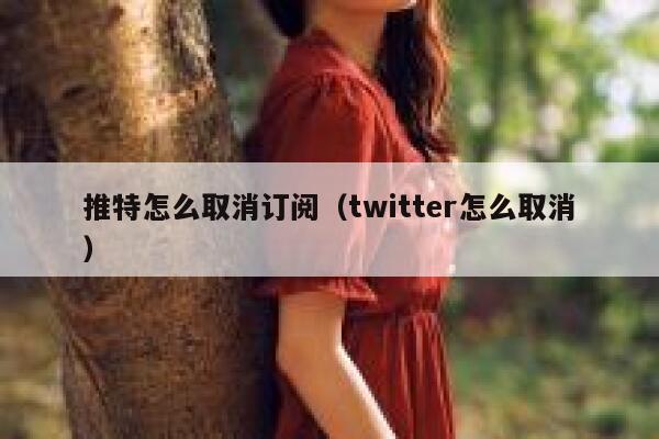 推特怎么取消订阅(twitter怎么取消) 第1张 推特怎么取消订阅(twitter怎么取消) 第1张