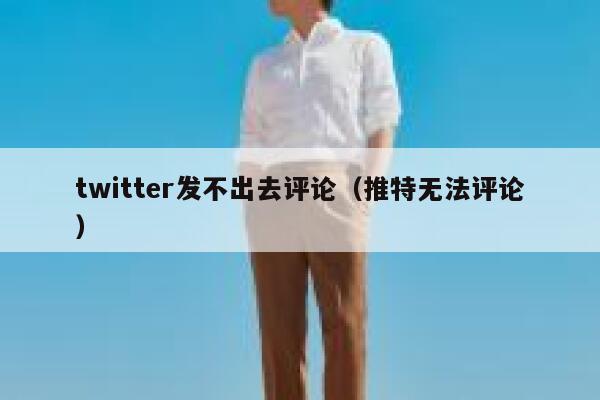 twitter发不出去评论（推特无法评论） 第1张