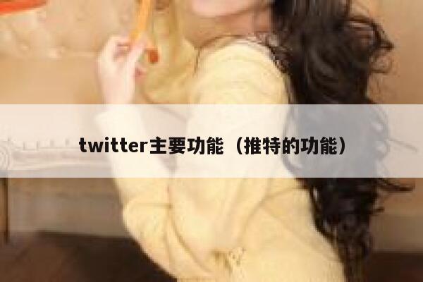 twitter主要功能(推特的功能) 第1张 twitter主要功能(推特的功能) 第1张