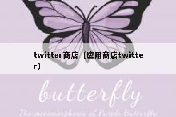 twitter商店（应用商店twitter） 第1张