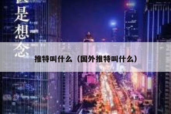推特叫什么（国外推特叫什么） 第1张