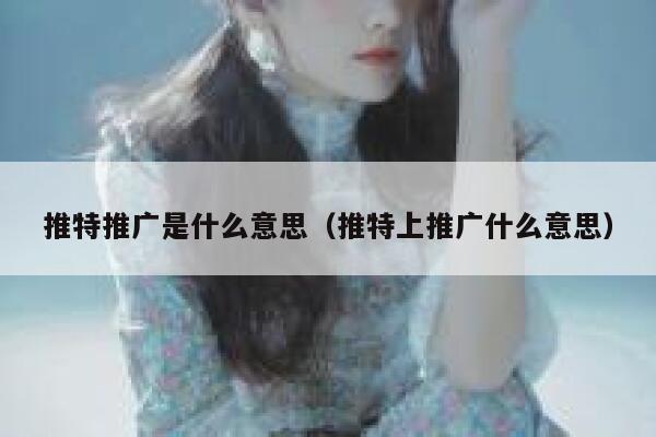推特推广是什么意思(推特上推广什么意思) 第1张 推特推广是什么意思(推特上推广什么意思) 第1张
