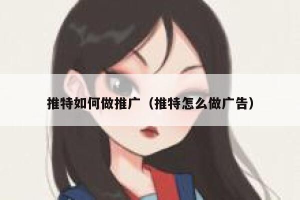推特如何做推广(推特怎么做广告) 第1张 推特如何做推广(推特怎么做广告) 第1张