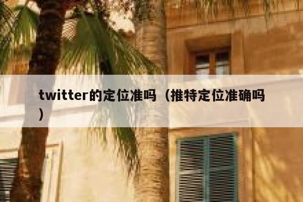 twitter的定位准吗(推特定位准确吗) 第1张 twitter的定位准吗(推特定位准确吗) 第1张